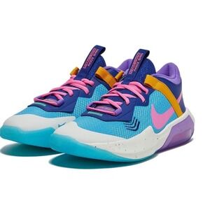 Nike Zoom Crossover Kids Basketball Shoes Sneakers Turquoise Pink Purple Size 4Y